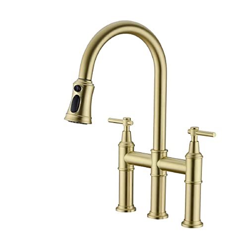 Robinet de cuisine rétractable anti-empreinte avec mitigeur double commande - 2