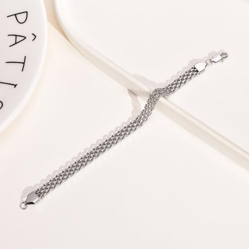 18K gold mesh bracelet for women's fashionable tennis bracelet with simple design and elegance, as a gift for women 6