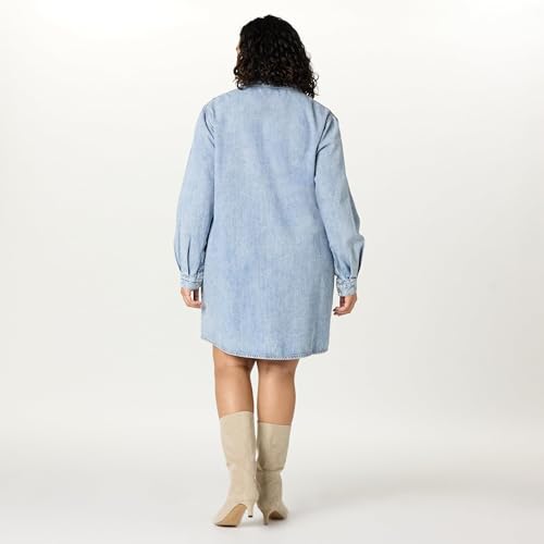 Image of The Drop Womens Katerina Denim Shirtdress