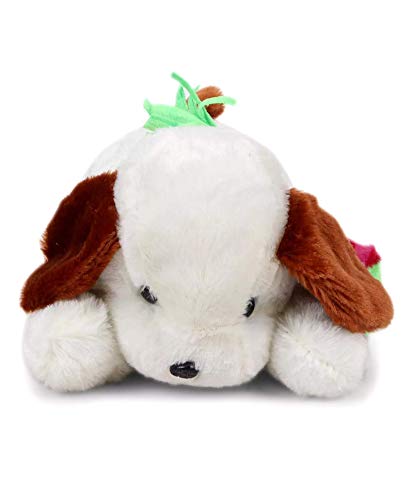 Image of Tickles Adroable Lying Dog Stuffed Soft Plush Animal Toy for Kids Baby Boys & Girls Birthday Gift (Color: White Size: 20 cm)