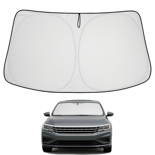 Image of Proadsy 2026 Upgrade Front Windshield Sun Shade Foldable Sunshade Protector Custom Fit 2012-2022 VW Passat Accessories