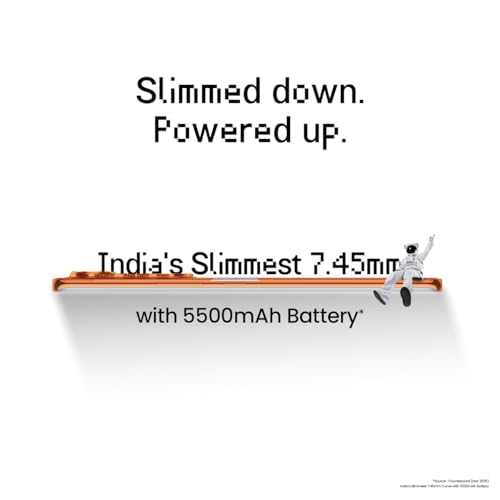 Image of POVA Curve 5G (Cyber Orange, 8GB+128GB) | 144Hz Curve AMOLED | Slimmest 7.45mm Curve with 5500mAh Battery | Segment's 1st AI with Indian Languages |Best AI Call Assistant | 64MP IMX682 Rear Camera