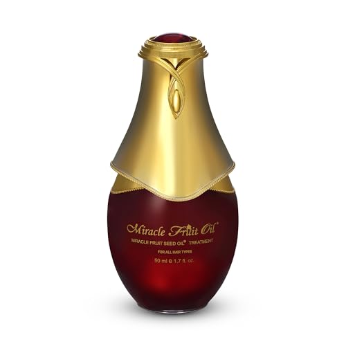 Miracle Fruit Seed Hair Oil - 50ml Treatment for All Types - Ultra Shiny, Strong Oil for Dry Hair and Growth - Prevents Breakage and Hair Loss