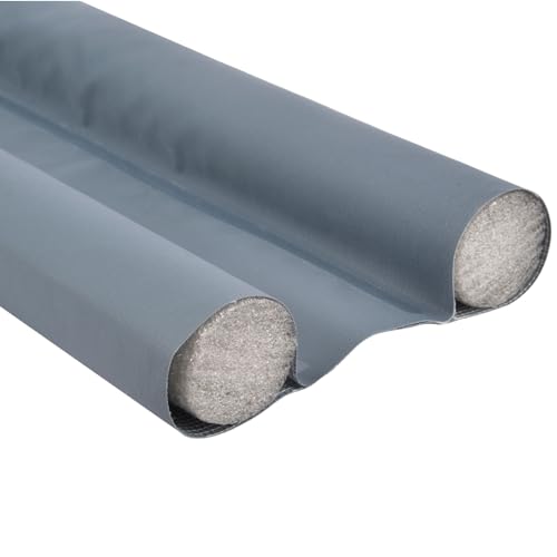 WERKA PRO Bourrelet Double Bas de Porte - Isolation Thermique et Acoustique - Gris - 95 cm - Ø 2.9 cm - Facile à Installer et à Couper - Protection Contre...