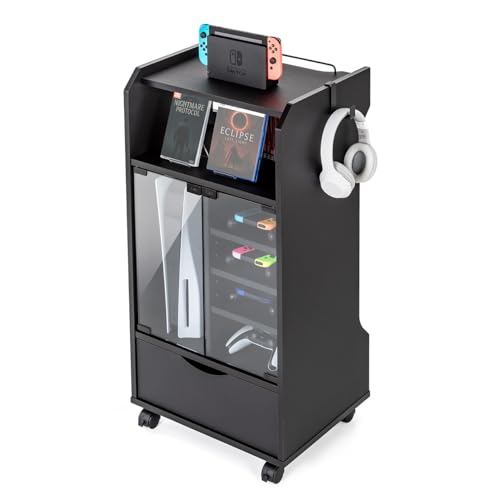 T_CNg Q[bN KX UVJbg 46.2×s37×90cm LX^[t I×3 tbN×2 PS5Ή Q[@ [ ubN 200-CB066BK