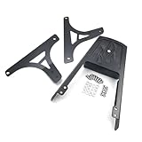 XUXRHMEAN Für Softail FLSTC FLSTF FLSTN FLSTS 2000–2006 Sissybar Mit Totenkopf Rückenlehne Motorrad Beifahrer Rückenlehne(MT142-F-BK)