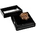 UKCOCO Real Meteorite Space Rock Meteorite Science Collection Lithosiderite Ornament with Box for Lab Box Color