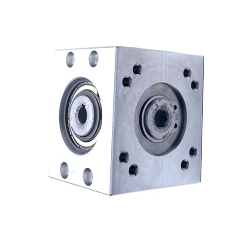 Mechanical Steering 1pc 1:1 Ratio Reducer Gearbox 1.5 Module 20 Teeth Spiral Bevel Gear 90 Degree Steering Gearbox 8mm Keyway Hexagonal Hole Direction Transmission