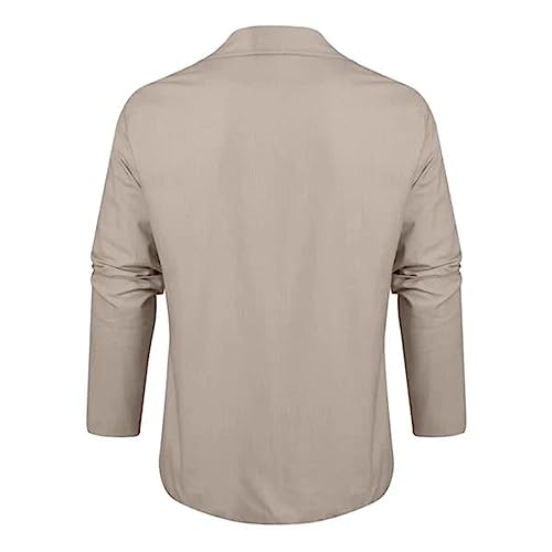 Mens Cotton and Linen Casual Blazer Jacket Regular Fit Lightweight Summer Tops Casual Suit Blazer Jacket3
