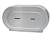 Palmer Fixture RD0327-09F Twin Jumbo Stainless Tissue Dispenser, Brushed Stainless