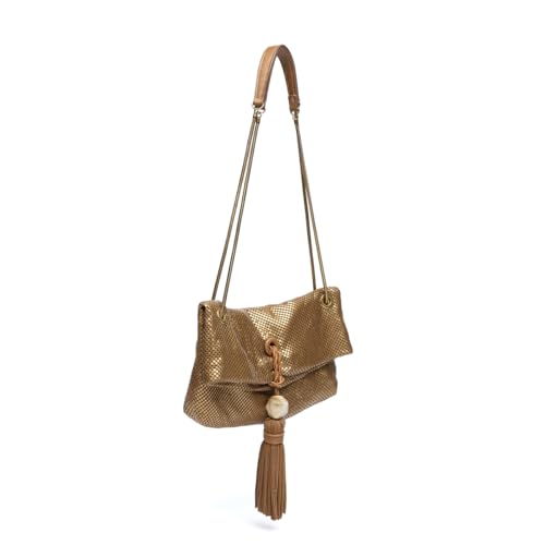 Abbacino Fungia sac en maille métallique argentée chic