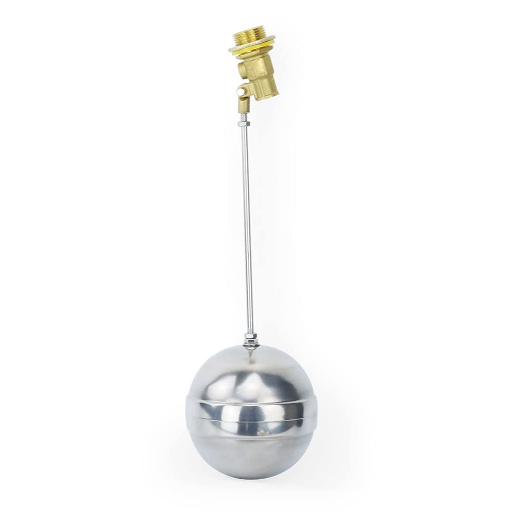 Zawór pływakowy 1 szt. Pływające zawory kulowe ze stali nierdzewnej 1/5.1 cm 3/4'' 1'' Zawór zbiornika na wodę SS201 Trzpień sterujący przepływem Cysterna/Zbiorniki wyrównawcze (1')