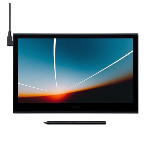 Wacom Movink Drawing Tablet with Screen, 13.3" OLED Touchscreen Portable Graphic Art Tablet w/Pro Pen 3, 10-bit Color Display for Mac, PC, Chromebook & Android