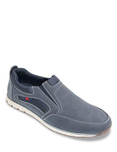Dr Keller Chaussures à enfiler larges pour homme, (bleu marine), 46 EU Cover