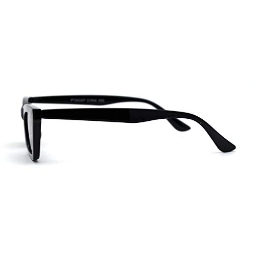 Womens Narrow Rectangle Chic Plastic Cat Eye Sunglasses3
