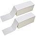 2 Stacks Fanfold 4" x 6" Direct Thermal Labels, 2000 Labels Per Stack, White Perforated, Permanent-Adhesive, Compatible Zebra, Elton