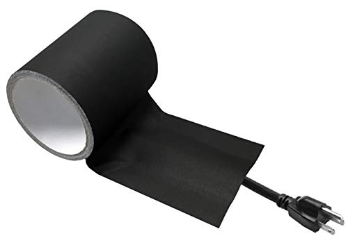 Electriduct Tunnel Tape with non-adhesive center channel 4" x 25 ft (4 rolls) black