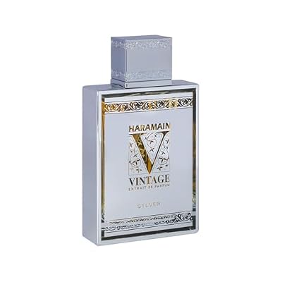Al Haramain Vintage Silver - Perfumes for Women and Cologne for Men - Fresh Fragrance with Notes of Citrus and Mint - 3.33 oz Extrait De Parfum Spray