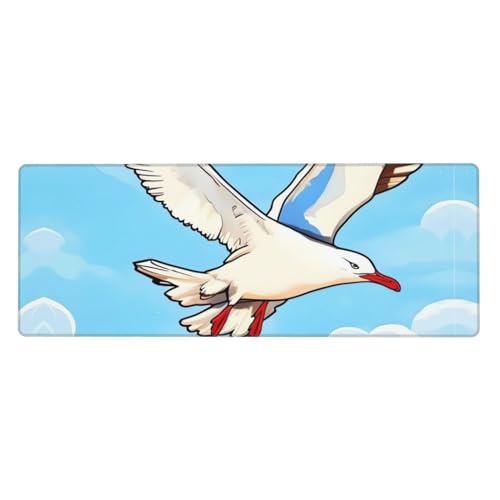 Tapis de souris d'ordinateur mouettes pour un bureau zen et confortable