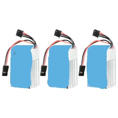 Batterie 7.4V 2500mAh 2S Li-ion pack de 3 pour radiocommande JR