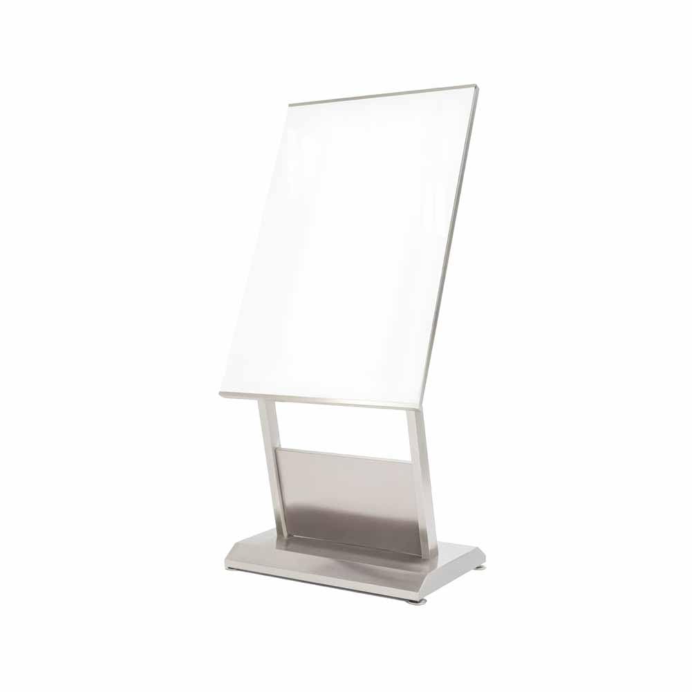 Soporte for letreros: pedestales metálicos resistentes, expositores de suelo de altura ajustable for carteles, tableros y espuma.(Silver)