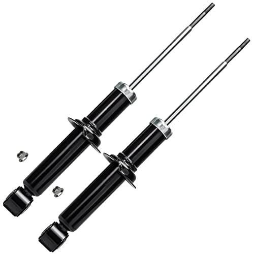 Image of Detroit Axle - Rear 2pc Shock Absorbers for 04-11 Mitsubishi Galant, 2 Shock Absorbers Assembly 2004 2005 2006 2007 2008 2009 2010 2011 Replacement