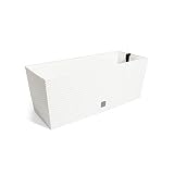 Jardinera Rato 30 litros con riego en color blanco 60 x 25 x 24 cm