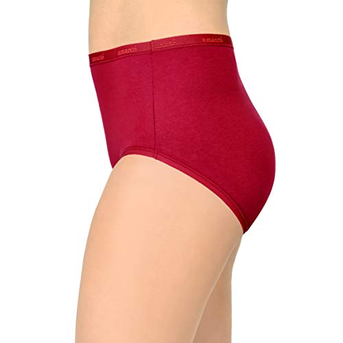Image of Amante Solid Cotton Full Brief Panty Pack(Pack of 3)