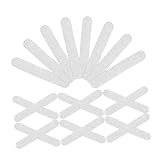 MOTHNUR 100 Stück Selbstklebende Silikon Rutsch Kleiderbügel Grip Streifen Transparent rutschfeste Hanger Strips Für Holz Und Kunststoffbügel Praktisch Für Zuhause Und Kleidungsgeschäfte