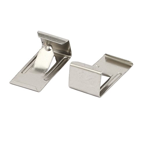 Image of uxcell 26mmx14mm Picture Photo Frame Metal Spring Turn Clip Hanger Siver Tone 6pcs