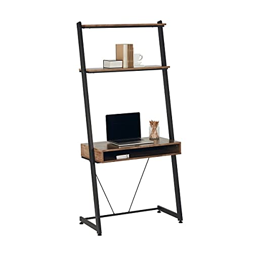 Realspace® Belling 35"W Leaning Computer Desk, Modern Oak