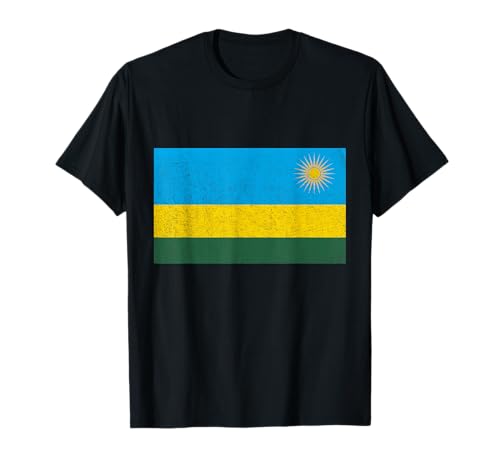 Rwanda Rwandan Roots Ruandan Pride Vintage Bandera Ruandesa Camiseta