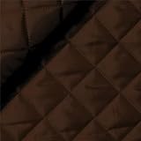 Tessuto Fodera Trapuntata al metro con ovatta Ideale per Abbigliamento, Imbottiture di Giacche e Accessori (MARRONE SCURO 111)