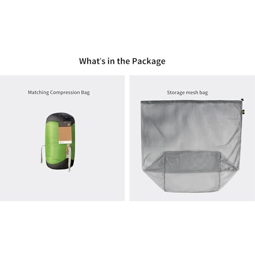 Bolsa de dormir ultraligera G1 Series -2 Degree 800FP con plumón de ganso para mochila y camping para hombres y mujeres miniatura 5