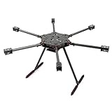 JeeFly F850/F680 Carbon Fiber Hexacopter Frame Kit 850mm/680mm Foldable Drone Frame with Landing Gear, for Aerial Photography Heavy Lift FPV DIY Build Cinematic Industrial Drones (F850 Foldable)