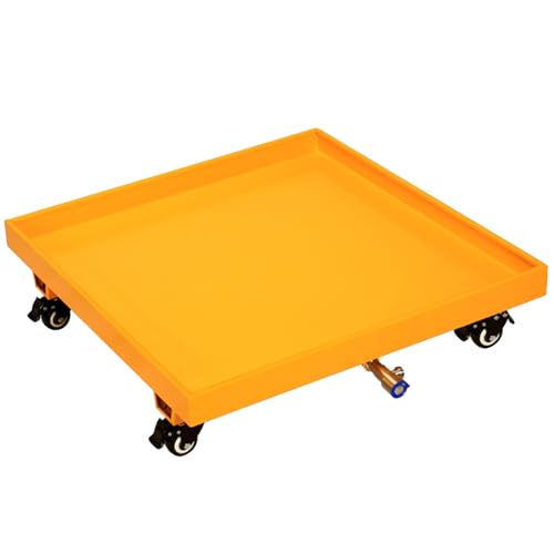Palette de rétention métallique durable pour fûts avec système de drain haute performance