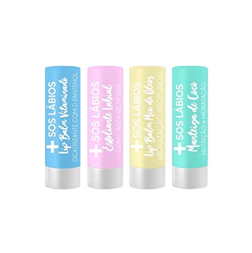 Outras Kit 4 Unidades - Tratamento Intensivo Sos Labios - Recuper...