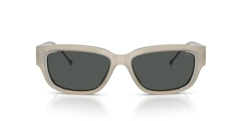 Diesel DL2002MU Universal Fit Sunglasses, White Mily/Dark Grey, 56 mm