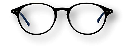 myblueprotect - Gafas antiluz Azul My Blue Protect®, Modelo Vintage (20W001) Negro Mate