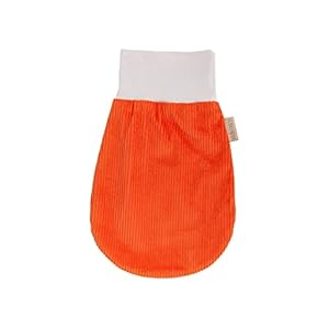 KraftKids Trappelzak Cord Breitcord Orange puur oranje voor de lente/zomer van mousseline katoen verkrijgbaar in twee maten