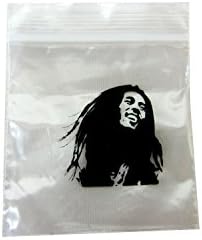 500/1000 Small Bob Marley Zip-seal Printed Clear Bag Resealable Polythene Baggies 50mm x 50mm (1000)