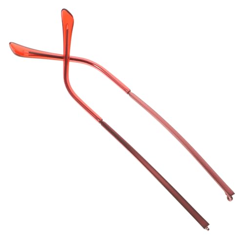 BESTonZON Patillas de Repuesto Metálicas para Gafas Rosca Externa Color Vino Tinto Compatibles Sol Accesorio de Reparación Práctico y Antideslizante