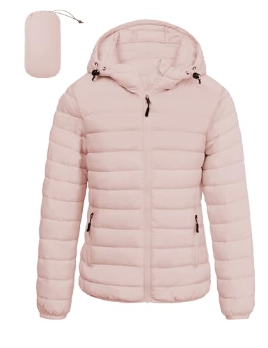 LZACTOIN-X Women Lightweight Rain-Resistant Puffer Coat...