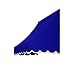 Awntech 5-Feet Nantucket Window/Entry Awning, 56-Inch Height by 48-Inch Diameter, Bright Blue