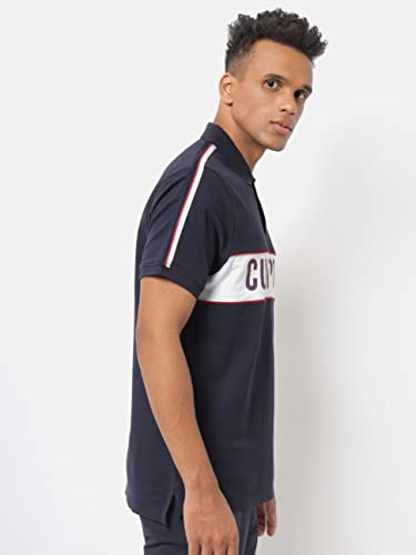 Image of CULT Men's Colourblock Active Polo T-Shirt, Moisture-Wicking, Lightweight, Breathable Fabric, Durable, Activewear, Regular Fit, Topwear for Tennis, Golf, Billiards