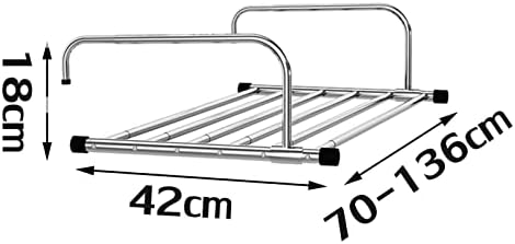 Stainless Steel Folding Drying Rack - Retractable Folding Wall-Mounted Washbasin for Balcony and Shoes - Space-saving Clothes Drying Solution