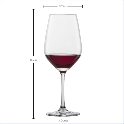 Copa de vino blanco de vidrio transparente y tallo alto 8