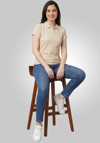 Image of Wear Your Opinion Womens Premium Pique Polo Collar Neck T-Shirt Womens Premium Pique Polo Collar Neck T-Shirt (Design: Tipped Polo)