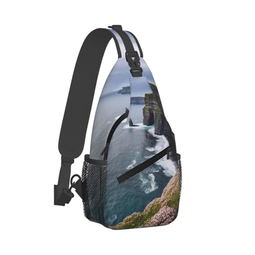 Morrales Cross Chest Bag unisex color negro para senderismo miniatura 2
