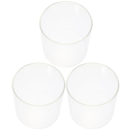 Lot de 3 vases en verre transparents compacts multifonctionnels